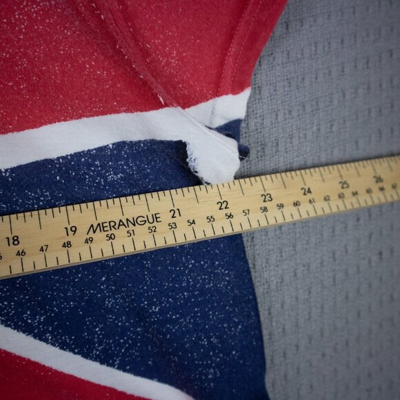 Candy Stripper Union Jack Striped Tee Womens Medium - Picture 6 of 8